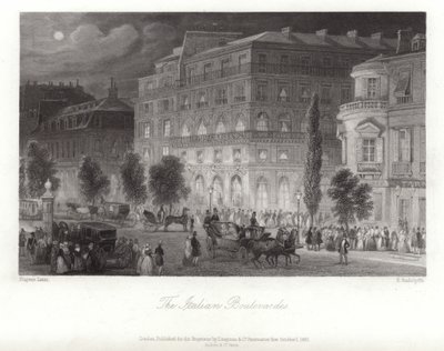 イタリアの大通り 作： ユージン・ルイ・ラミ